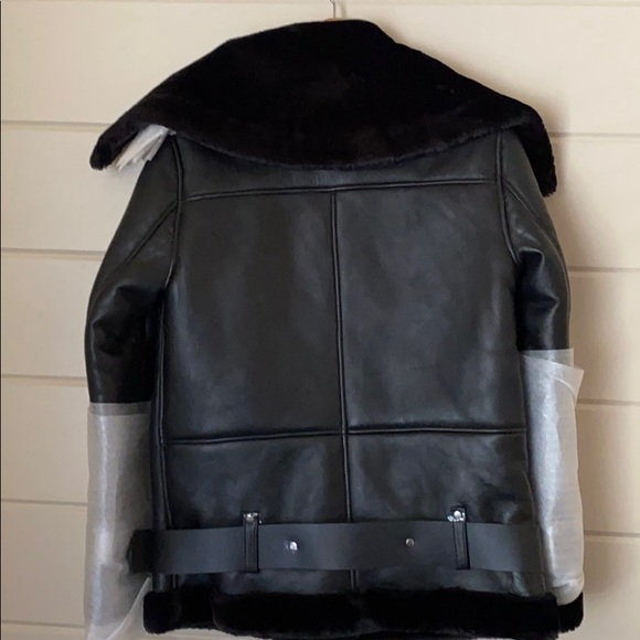 Walter Baker Celine Leather Faux Fur Jacket - Picture 8 of 14